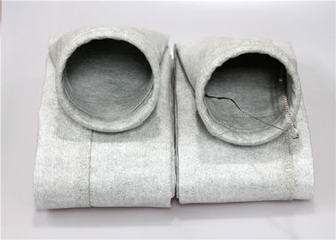 Cina 400GSM Polyester Felt Filter Bag Ring Top 2mm Tebal Kain Tenun Halus pemasok