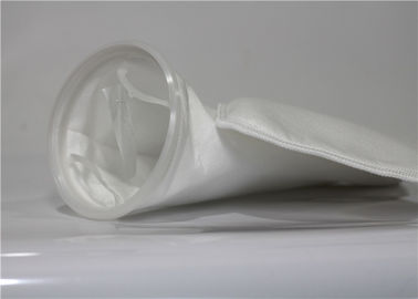 Cina 100 300 Mikron Food Grade Kain Nylon Filter Bag Warna Putih Pengaturan Panas Post pemasok