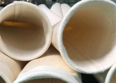 Cina Non Woven Nomex / Aramid Filter Bag Kantong Debu Industri Ketahanan Abrasi pemasok